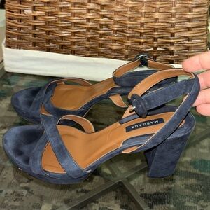 Margaux Navy Blue Heels